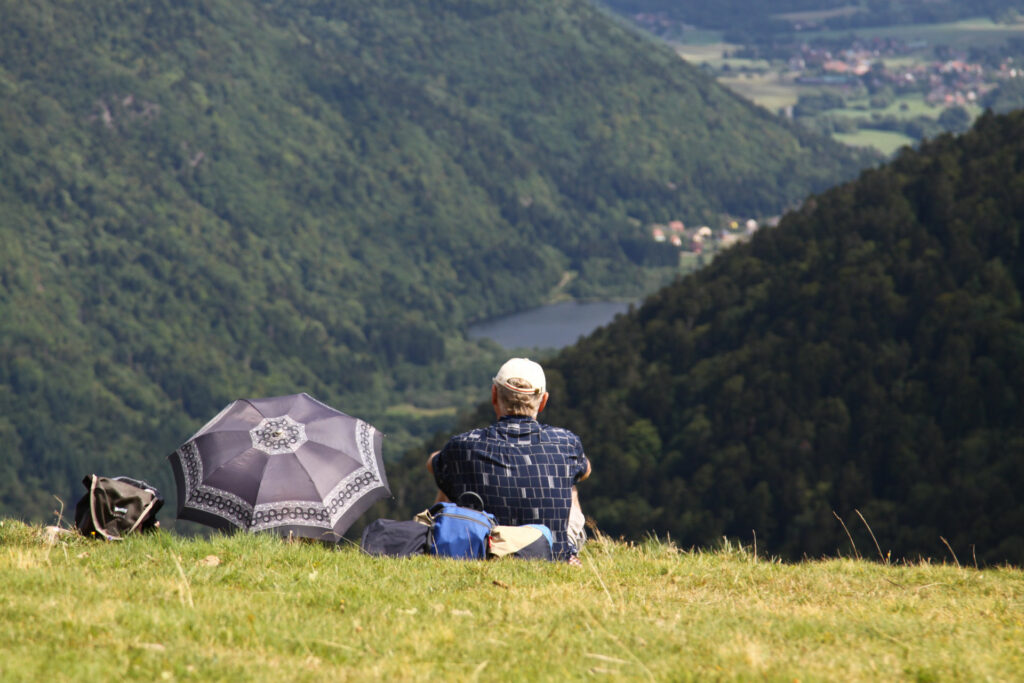 Vue du Ballon sur le lac de Sewen © CCVDS